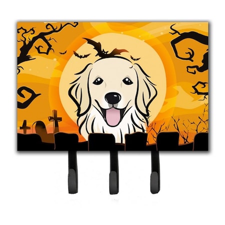 Jensendistributionservices Halloween Golden Retriever Leash & Key Holder MI1718292